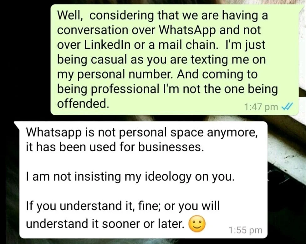 what'sapp conversation