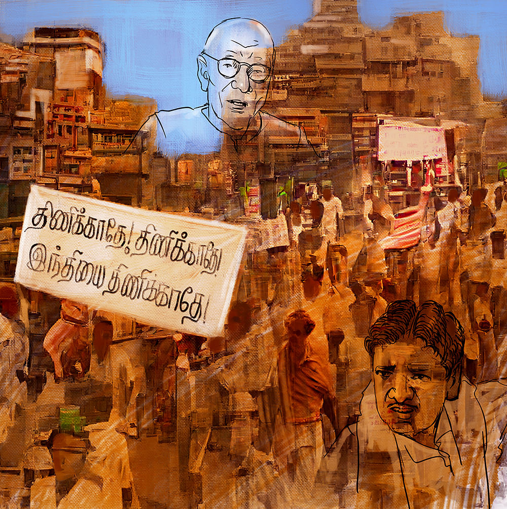 போராட்டங்களின் கதை - 20 - இந்தி எதிர்ப்பு போராட்டம்: தமிழ் எங்கள் உயிருக்கு நேர்!