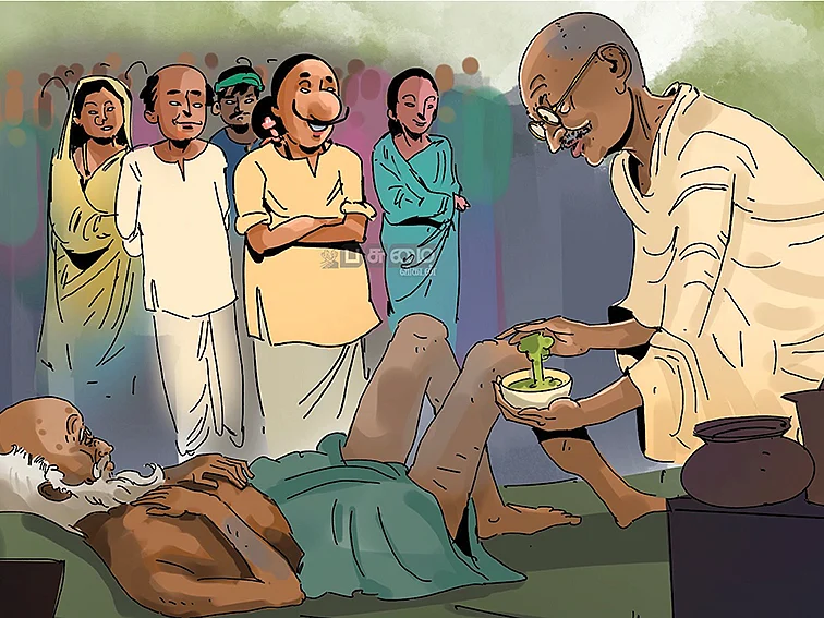 காய்கறிகளைச் சாப்பிடுங்கள்... மண்ணைப் பூசிக்கொள்ளுங்கள்!காந்தி சொல்லிய மருத்துவம்!