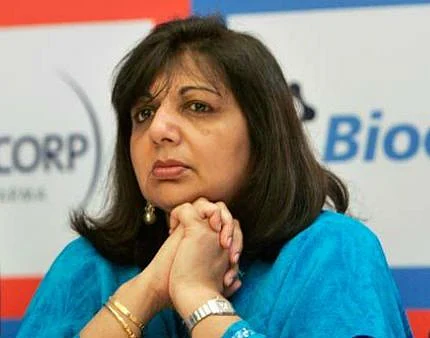 பயோகான் நிறுவனத்தின் நிறுவனர் கிரண் மஜூம்தார் ஷா