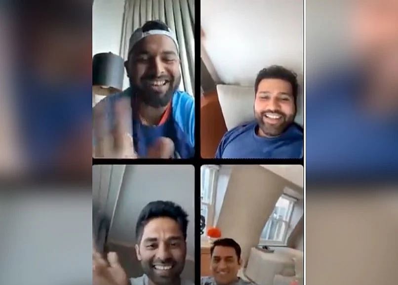 ரிஷப் பண்ட் நடத்திய ரகளையான இன்ஸ்டாகிராம் லைவ்; `சர்ப்ரைஸ்' தோனியின் ரியாக்‌ஷன் என்ன? | Viral Video