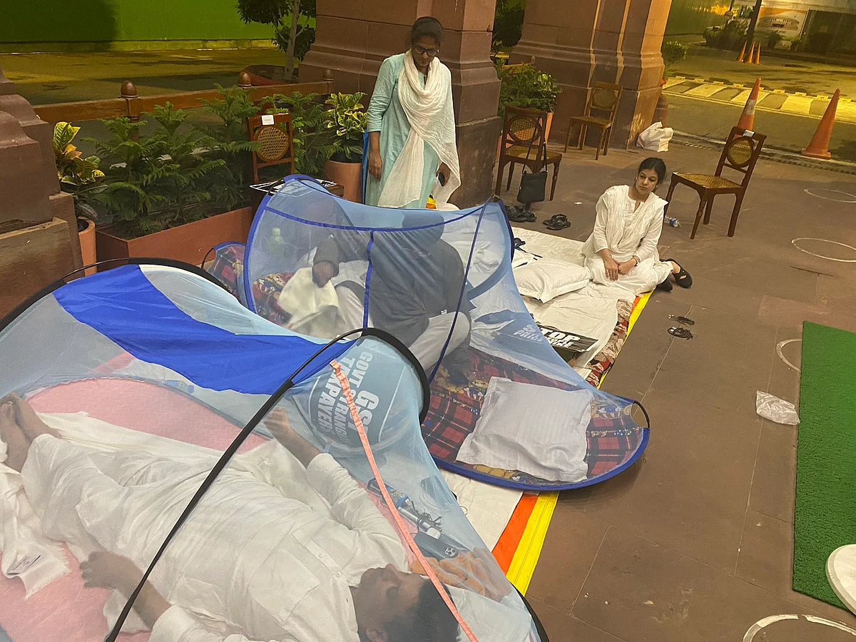 கொசுக்கடியில் இடைநீக்கம் செய்யப்பட்ட எம்.பிக்கள்