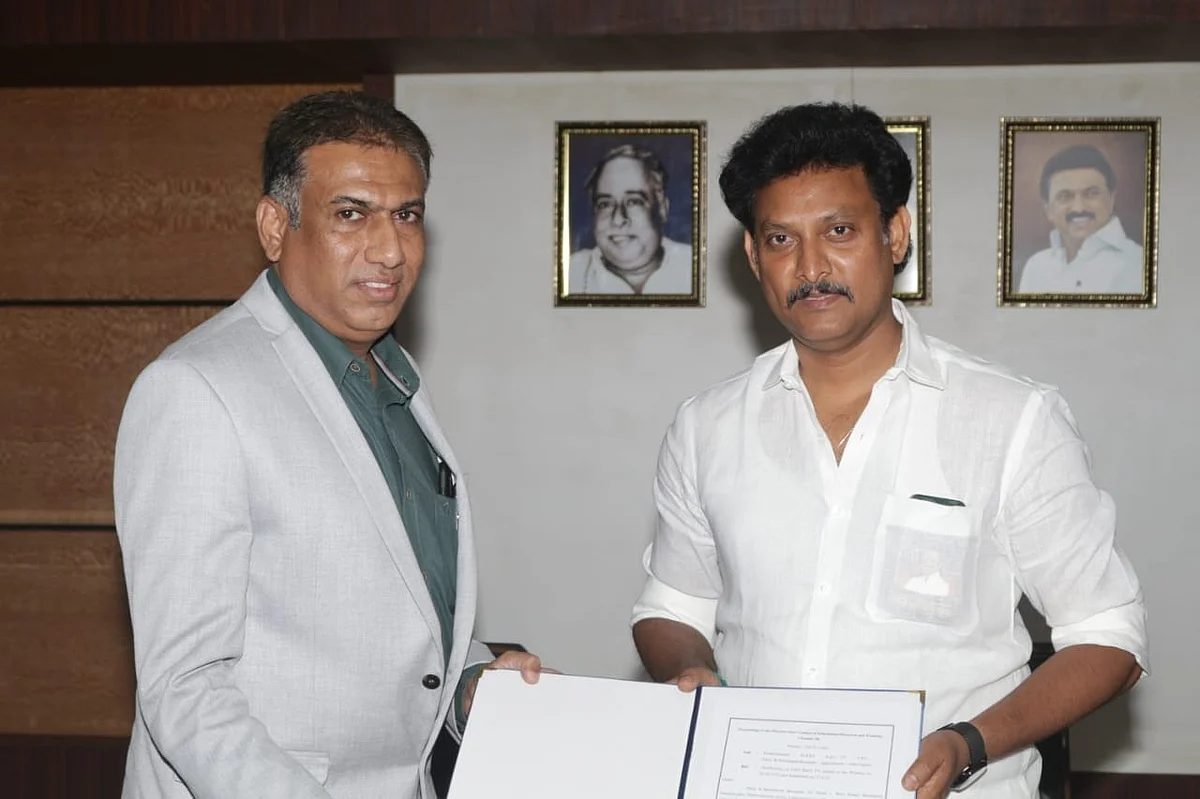 ``நான் ஆர்.எஸ்.எஸ்ஸில் இல்லை... என் மீதான குற்றச்சாட்டை நிரூபிக்க முடியுமா" - மணிகண்ட பூபதி பேட்டி