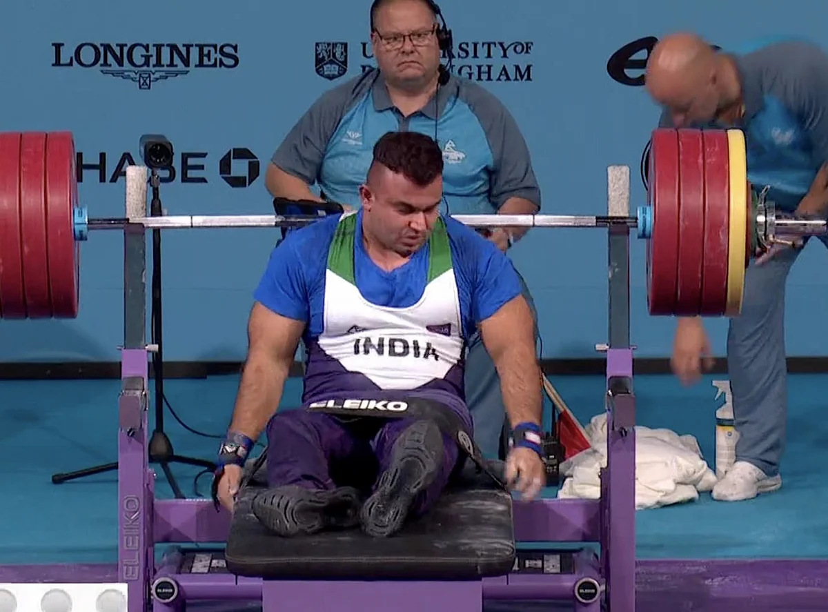 India at CWG, Day 7 Highlights:
பாரா பவர் லிஃப்டிங்கில் சுதிருக்கு தங்கம்! வரலாறு படைத்தார் முரளி ஸ்ரீசங்கர்!