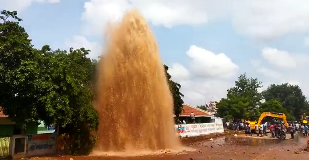 வீணாகிய குடிநீர்