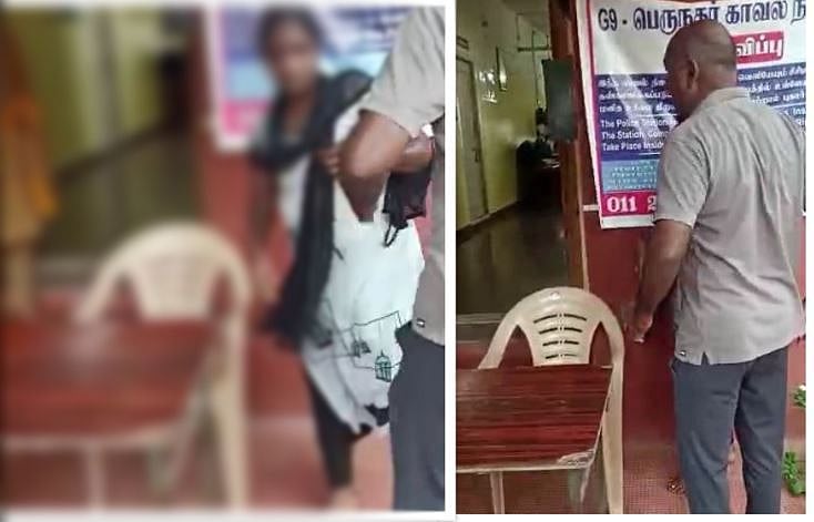 காஞ்சிபுரம்: காவல் நிலையத்தில் இளம்பெண்ணின் கன்னத்தில் ஓங்கி அறைந்த போலீஸ் எஸ்.ஐ - நடந்தது என்ன?!