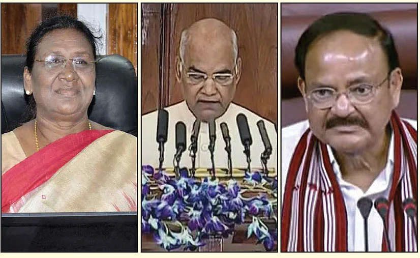 திரௌபதி முர்மு - ராம்நாத் கோவிந்த் - வெங்கைய நாயுடு