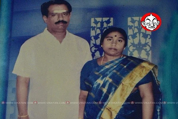மனைவியுடன் நெல்லை கண்ணன்