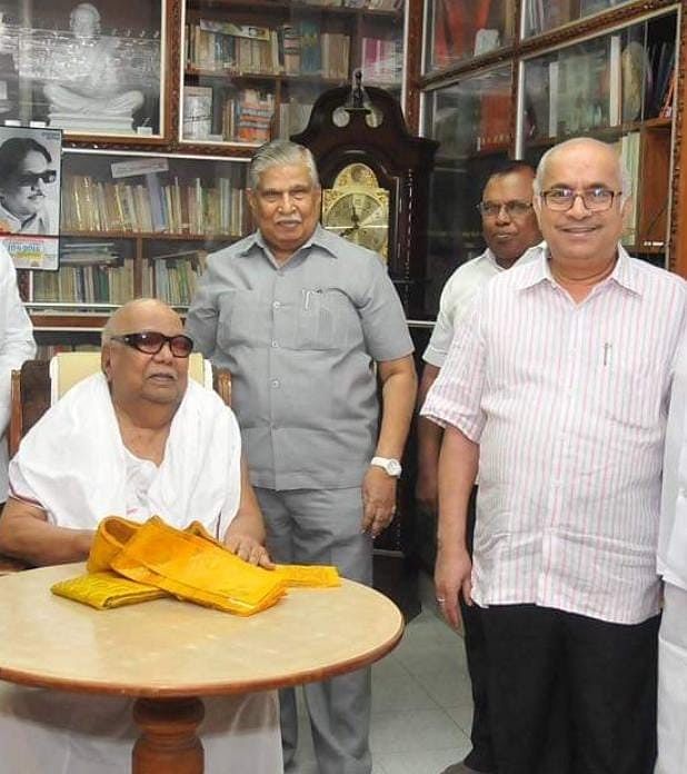கலைஞர், சண்முகநாதனுடன் ராஜாமாணிக்கம் ஐ.ஏ.எஸ்