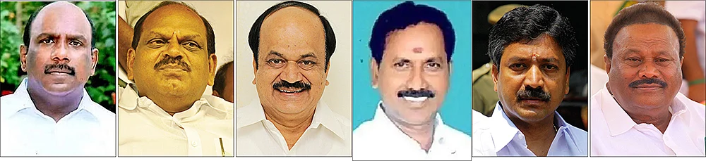 மனோஜ் பாண்டியன், வைத்திலிங்கம், ஜே.சி.டி. பிரபாகர், தர்மர், சி.வி.சண்முகம், திண்டுக்கல் சீனிவாசன்