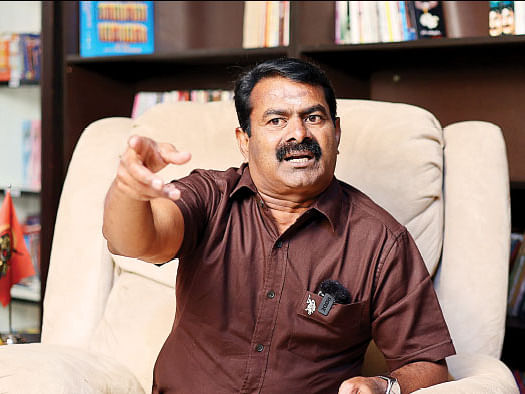 ``திமுக, பாஜக-விடம் சரணடைந்துவிட்டது!" - புதுவையில் சீமான் ஆவேசம்