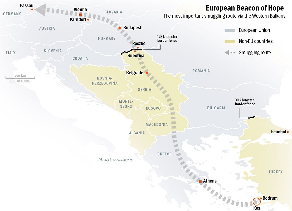 மேற்கு பால்கன் பாதை (Western Balkan Route)

நன்றி: DER SPIEGEL