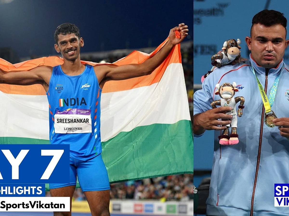 India at CWG, Day 7 Highlights:
பாரா பவர் லிஃப்டிங்கில் சுதிருக்கு தங்கம்! வரலாறு படைத்தார் முரளி ஸ்ரீசங்கர்!