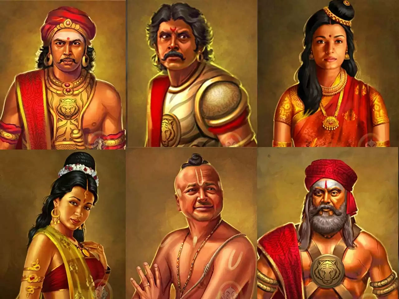 Ponni's Selvan characters. 