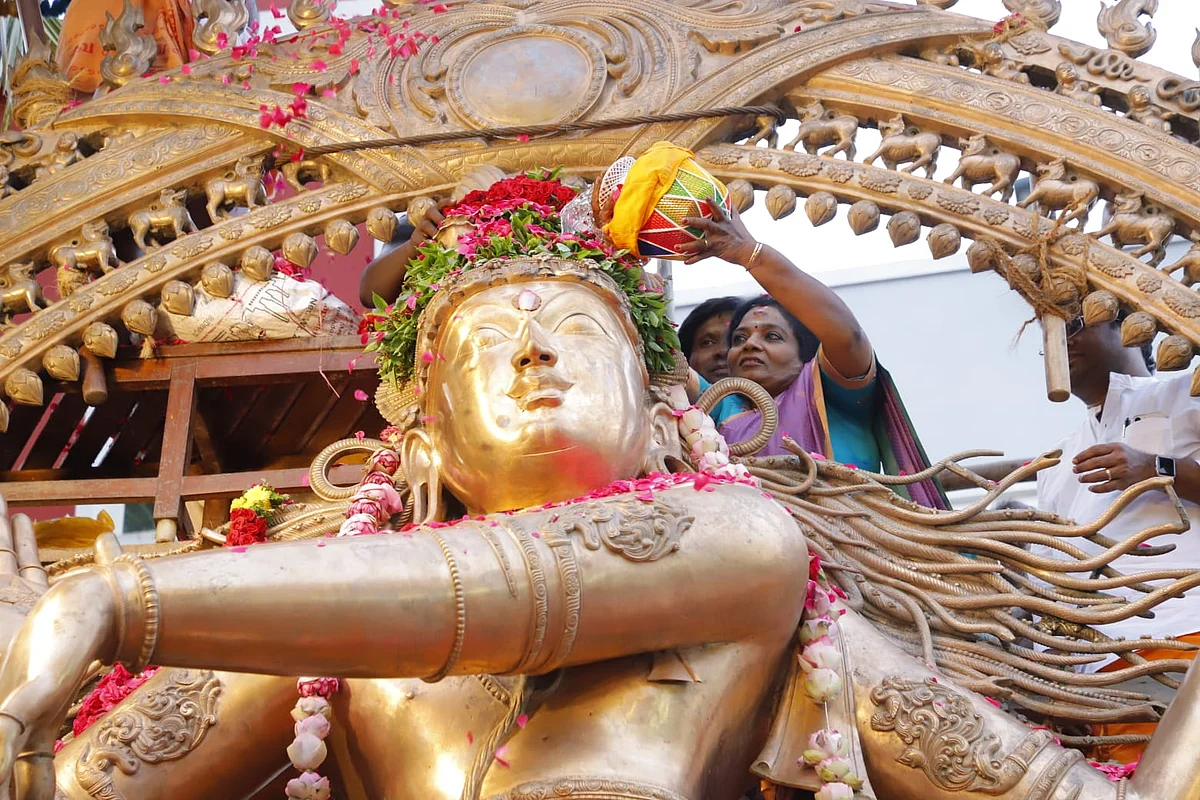 நடராஜர் சிலைக்கு தமிழிசை செளந்தரராஜன் பாலாபிஷேகம்