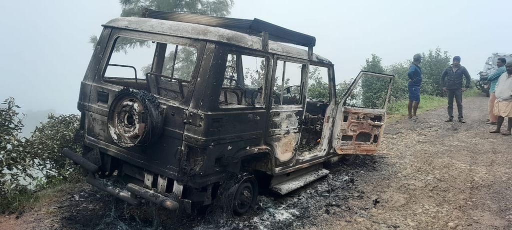 Vehicle set on fire