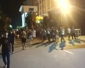 Protest in the college hostel