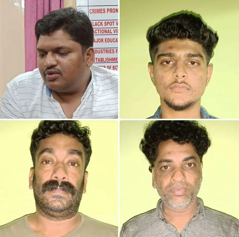 கைது செய்யப்பட்ட 4 பேர்