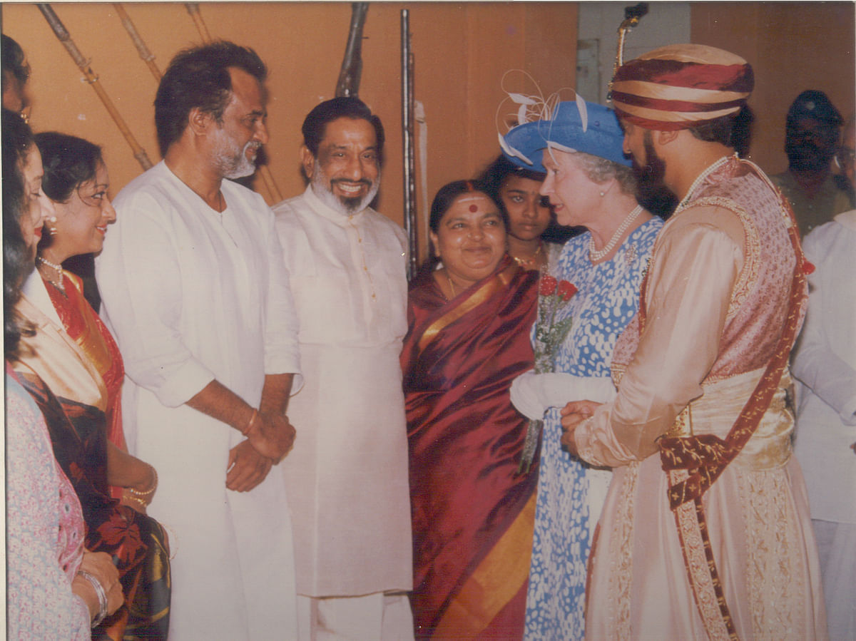 Queen Elizabeth II, Rajinikanth, sivaji ganesan, kamal hassan