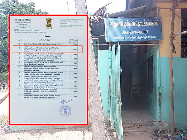 விகடன் செய்தி எதிரொலி: திருவாரூர் மேல்கொண்டாழி பள்ளிக் கட்டடம் கட்ட நிதி ஒதுக்கிய எம்.பி!