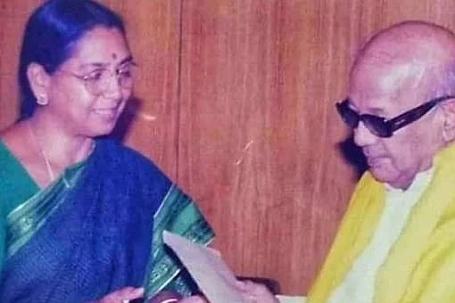 கருணாநிதியுடன் சுப்புலட்சுமி ஜெகதீசன்