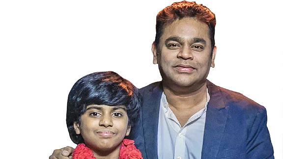 ஏ.ஆர்.ரஹ்மானுடன் லிடியன்