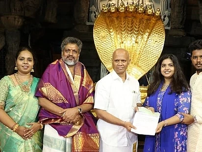 திருப்பதி ஏழுமலையான் கோயிலுக்கு ரூ.1 கோடி காணிக்கை வழங்கிய சென்னை இஸ்லாமிய தம்பதியினர்!
