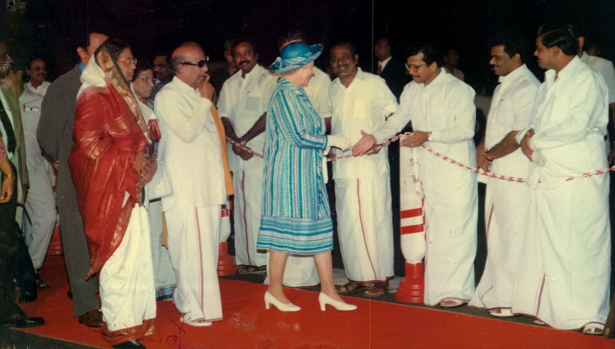 Queen Elizabeth, karunanidhi