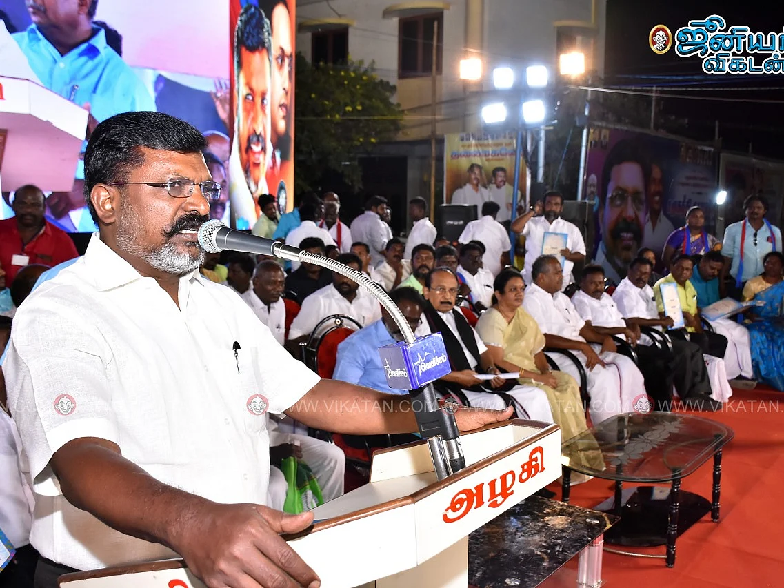 ``இந்து என்று சொல்லும் அண்ணாமலையே, மோகன் பகவத், ஹெச்.ராஜா வீட்டில் சம்பந்தம் பேச முடியுமா?” - திருமா