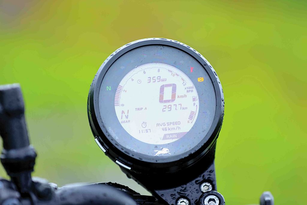 Asymmetric dial, perhaps a Ducati inspiration?