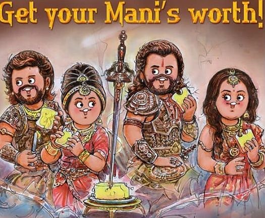 `பொன்னியின் செல்வன்' டூடுல் கதாபாத்திரங்களை வெளியிட்ட அமுல்!