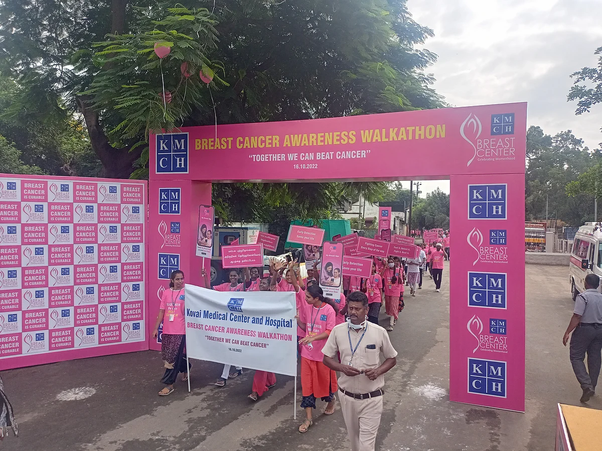 கோவையில் நடைபெற்ற புற்றுநோய் விழிப்புணர்வு ’வாக்கத்தான்’