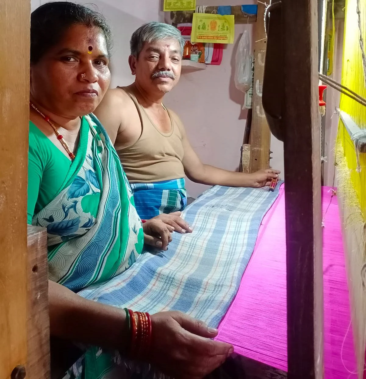 புவனகிரியில் பட்டுச் சேலை உற்பத்தி
