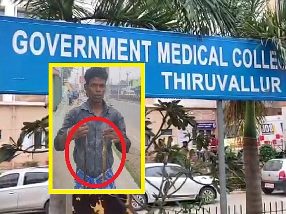 திருவள்ளூர்: ``மகனைப் பாம்பு கடிச்சிடுச்சு!" - பாம்புகளுடன் வந்த தந்தையால் பரபரத்த மருத்துவமனை