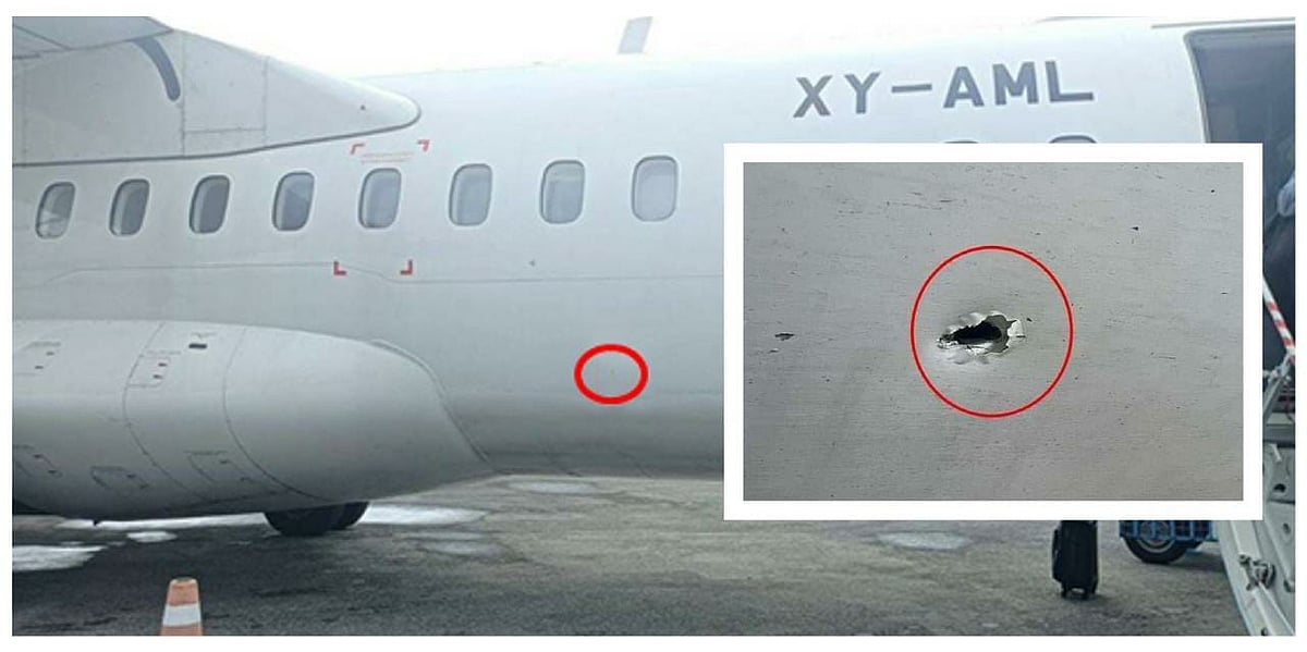 தரையிறங்கத் தயாரான விமானத்தை துளைத்த துப்பாக்கி குண்டு; காயமடைந்த பயணி! - என்ன நடந்தது?