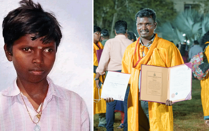 `அன்று கொத்தடிமை தொழிலாளி, இன்று முதுகலை பட்டதாரி' - தர்மபுரி சிவகுமாரின் எழுச்சிமிகு பயணம்!