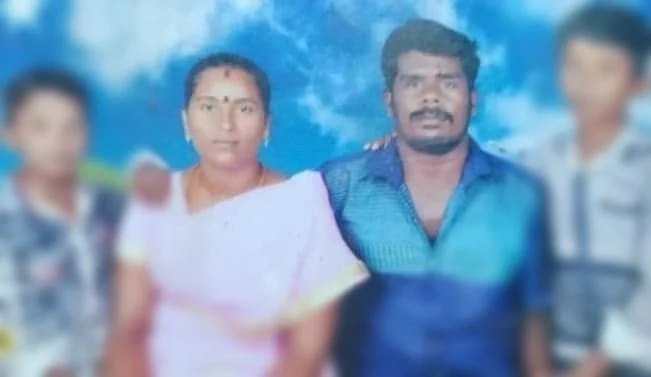 தனலட்சுமி-அய்யனார் குழந்தைகளுடன்