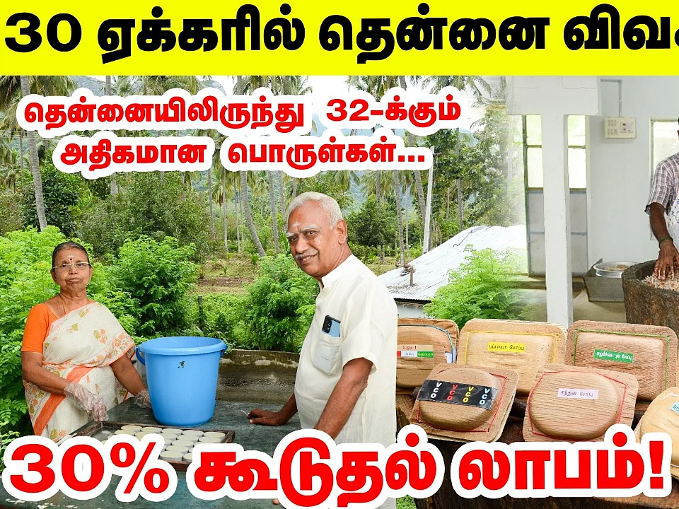 தென்னையிலிருந்து இத்தனை பொருள்களா? மதிப்புக்கூட்டலில் அசத்தும் விவசாயி!