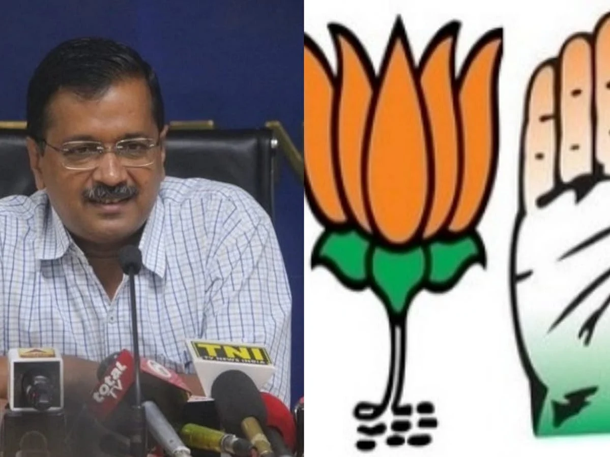 குஜராத்: ``பாஜக-வுக்கும் காங்கிஸுக்கும் இடையே கணவன்-மனைவிபோல் உறவு இருக்கிறது" - கெஜ்ரிவால்