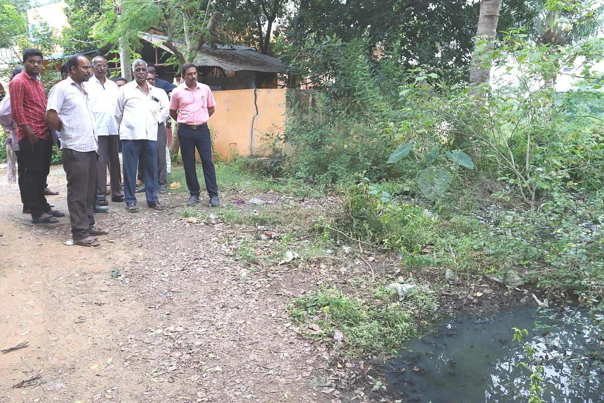 கால்வாய் கட்டப்பட்டதாகச் சொல்லப்படும் பகுதி