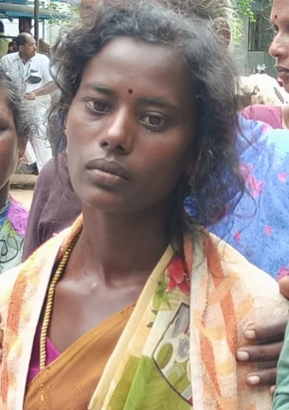 இறந்த மீனவரின் மனைவி ஞானசிந்து