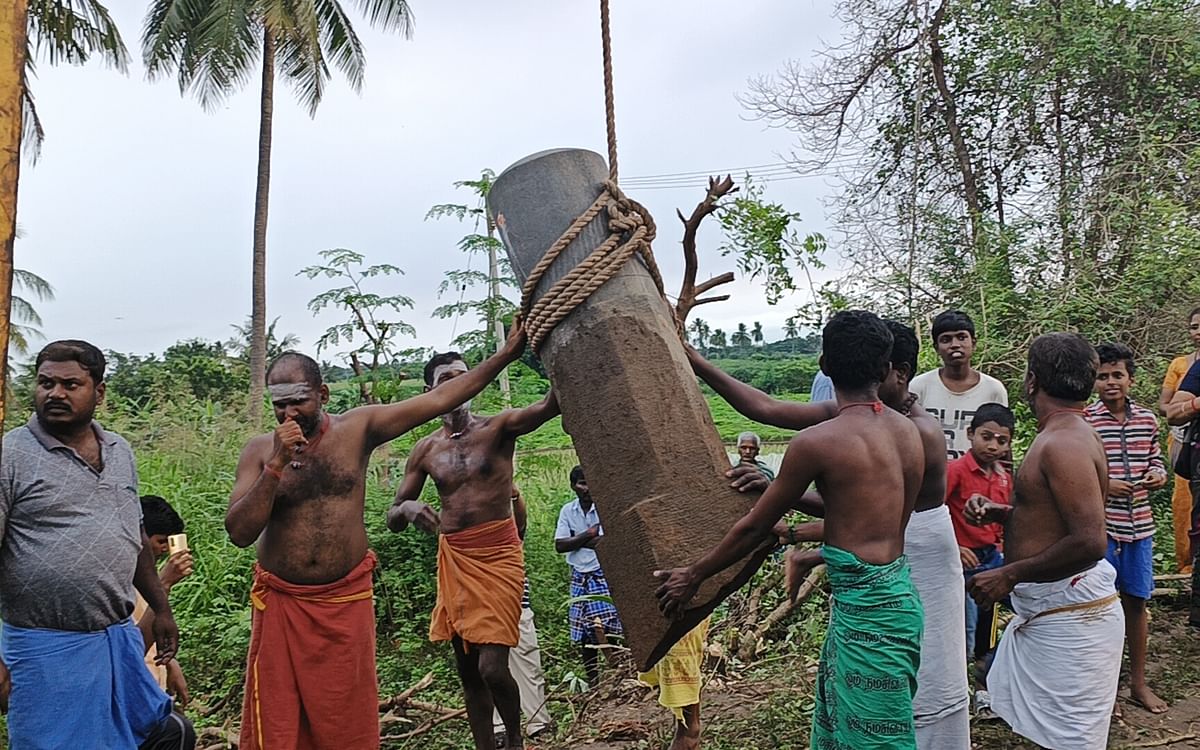 மூன்றாவது முறையாக சிவலிங்கம், தவ்வை... அமராவதி ஆற்றங்கரையில் அதிசய சிலைகள் கண்டெடுப்பு! 