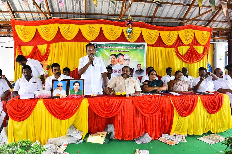 புதிய நிர்வாகிகள் நியமன ஆலோசனைக் கூட்டத்தில் பேசிய சந்திரசேகரன்