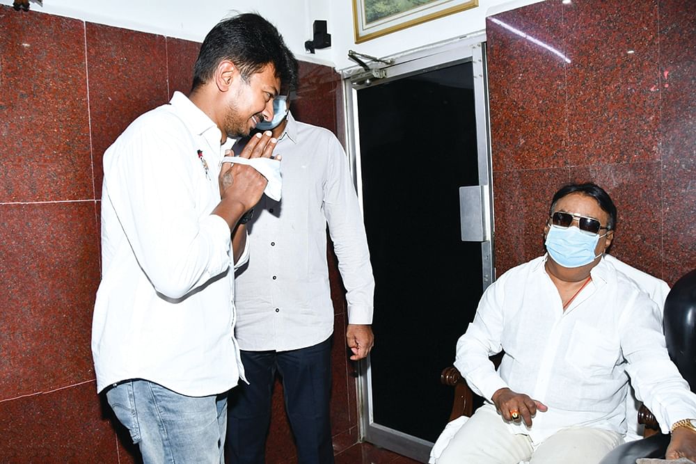 “விஜயகாந்த் நல்லபடியா திரும்பி வரணும்!” - விகடன் பிரஸ்மீட் - உதயநிதி ஸ்டாலின்