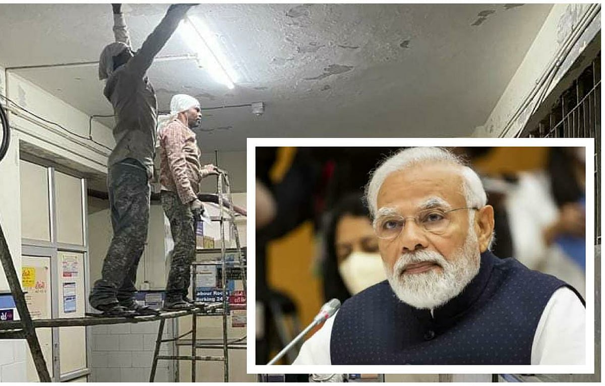 குஜராத் விபத்து: மோடி வருகைக்காக புதுப்பிக்கப்படும் மருத்துவமனை - சாடும் எதிர்க்கட்சிகள்