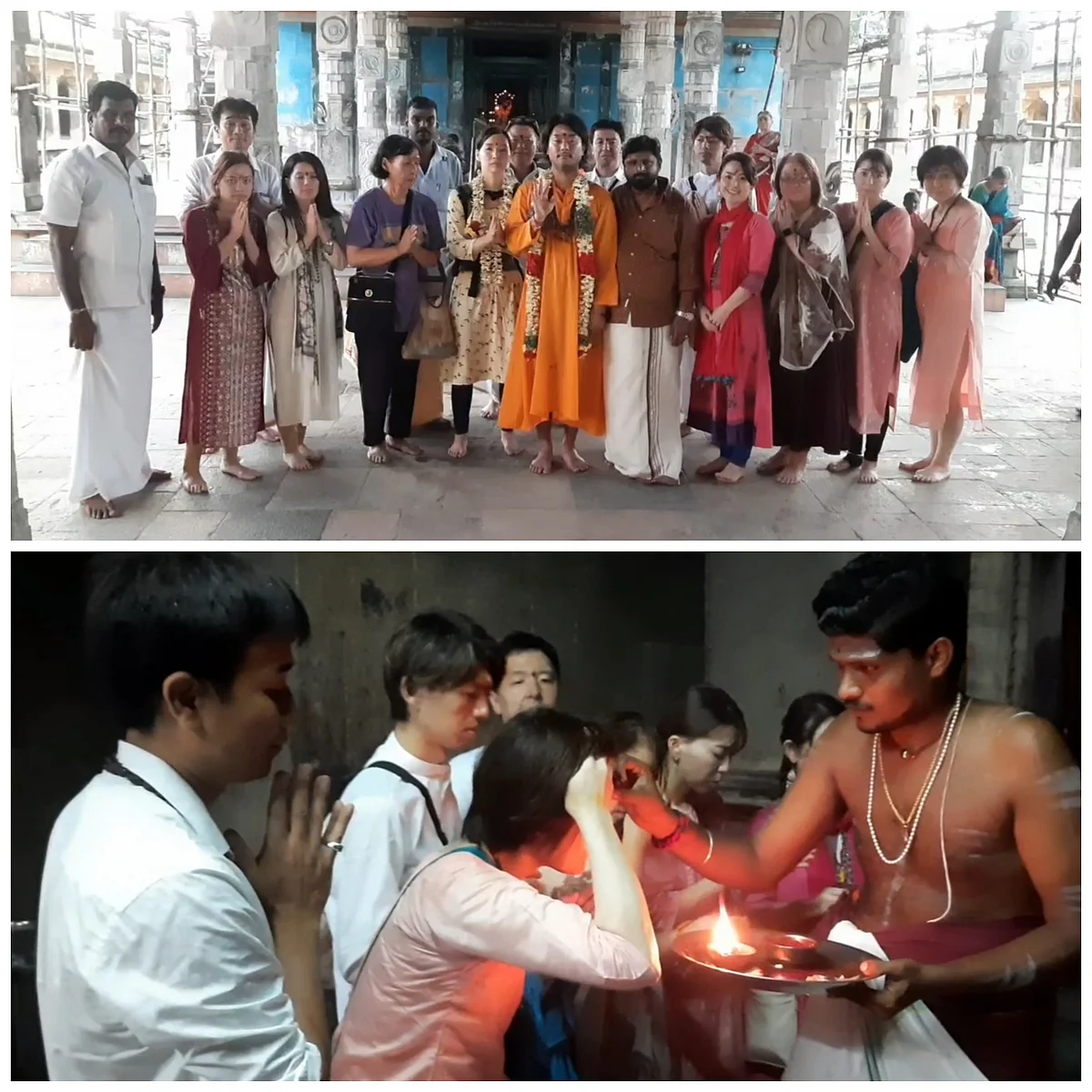 சீர்காழி கோயில்களில் ஜப்பான் நாட்டினர்