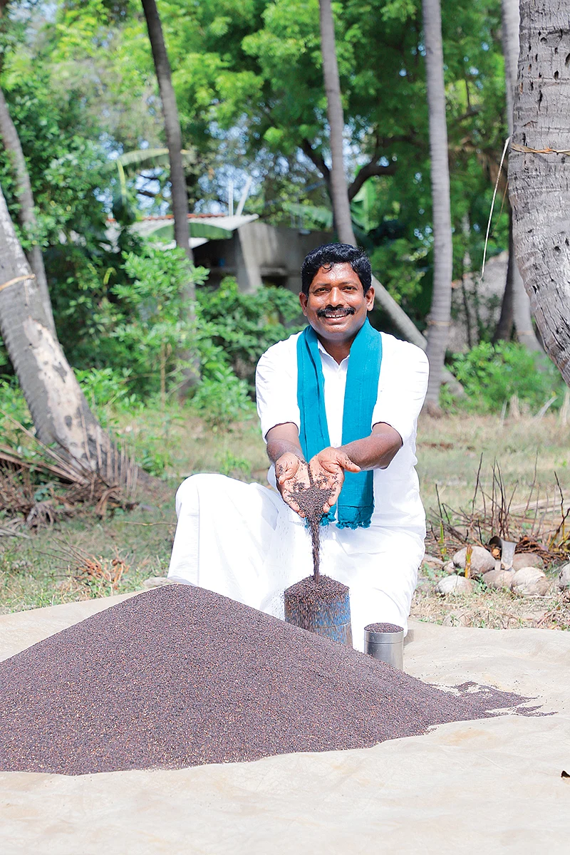 கறுப்பு எள்ளுடன்