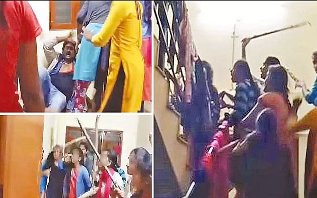 கர்நாடகா: மாணவிகளுக்குப் பாலியல் தொல்லை; தலைமை ஆசிரியரைக் கட்டைகளால் தாக்கிய மாணவிகள்!