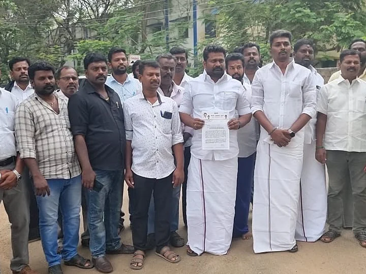 ``மர்ம பவுடர் கடத்தல் விவகாரம்; எம்எல்ஏ குறித்து அவதூறு பரப்புவதா?" - பாஜக நிர்வாகிமீது திமுக புகார்