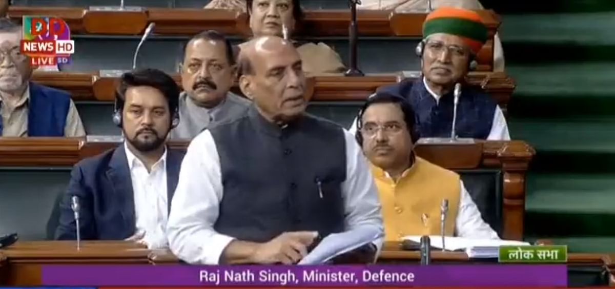 Union Defense Minister Rajnath Singh